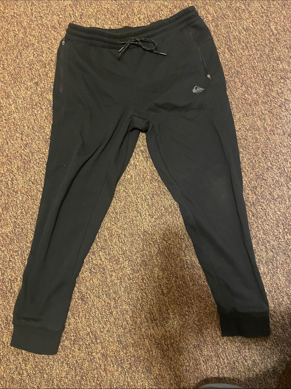 Quiksilver Black Slim Fit Jogger Pants